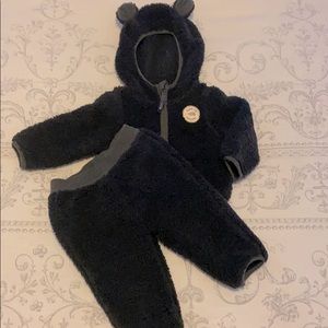 North Face Bear Hoodie and Pants Set